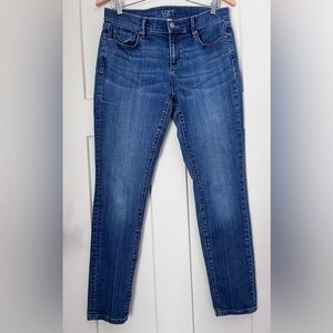 LOFT Dark Blue Modern Skinny Jeans